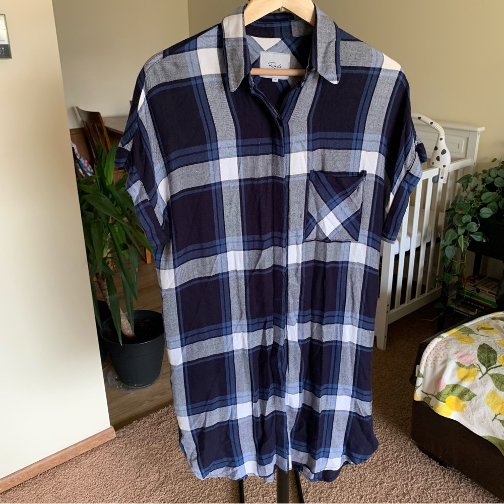 Rails Plaid Shirt Dress Medium